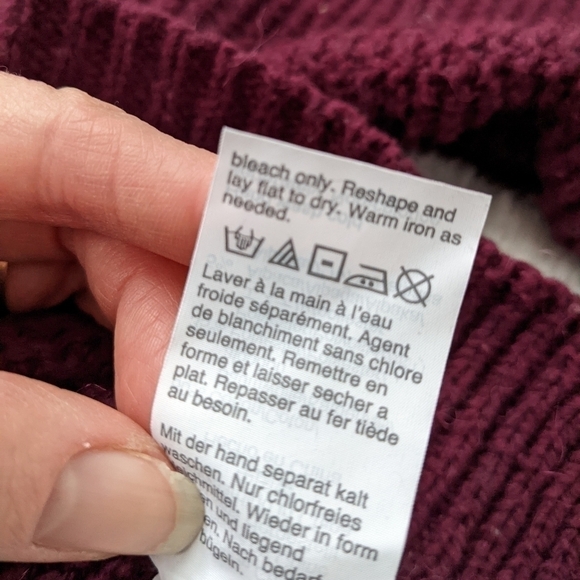 𝅺madewell wide flared sleeve knit pullover sweater alpaca blend xxs - Picture 10 of 11